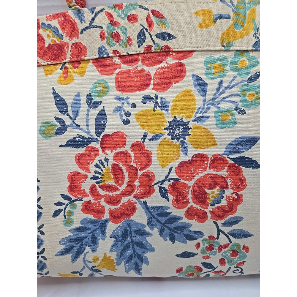 Vintage Margaret Smith Floral Tapestry Handbag Canvas Tote Purse Multicolor - Picture 3 of 11